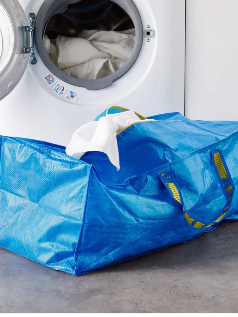 IKEA FRAKTA Storage Bag for Cart Blue 20 Gallon Zippered Large Utility Bag